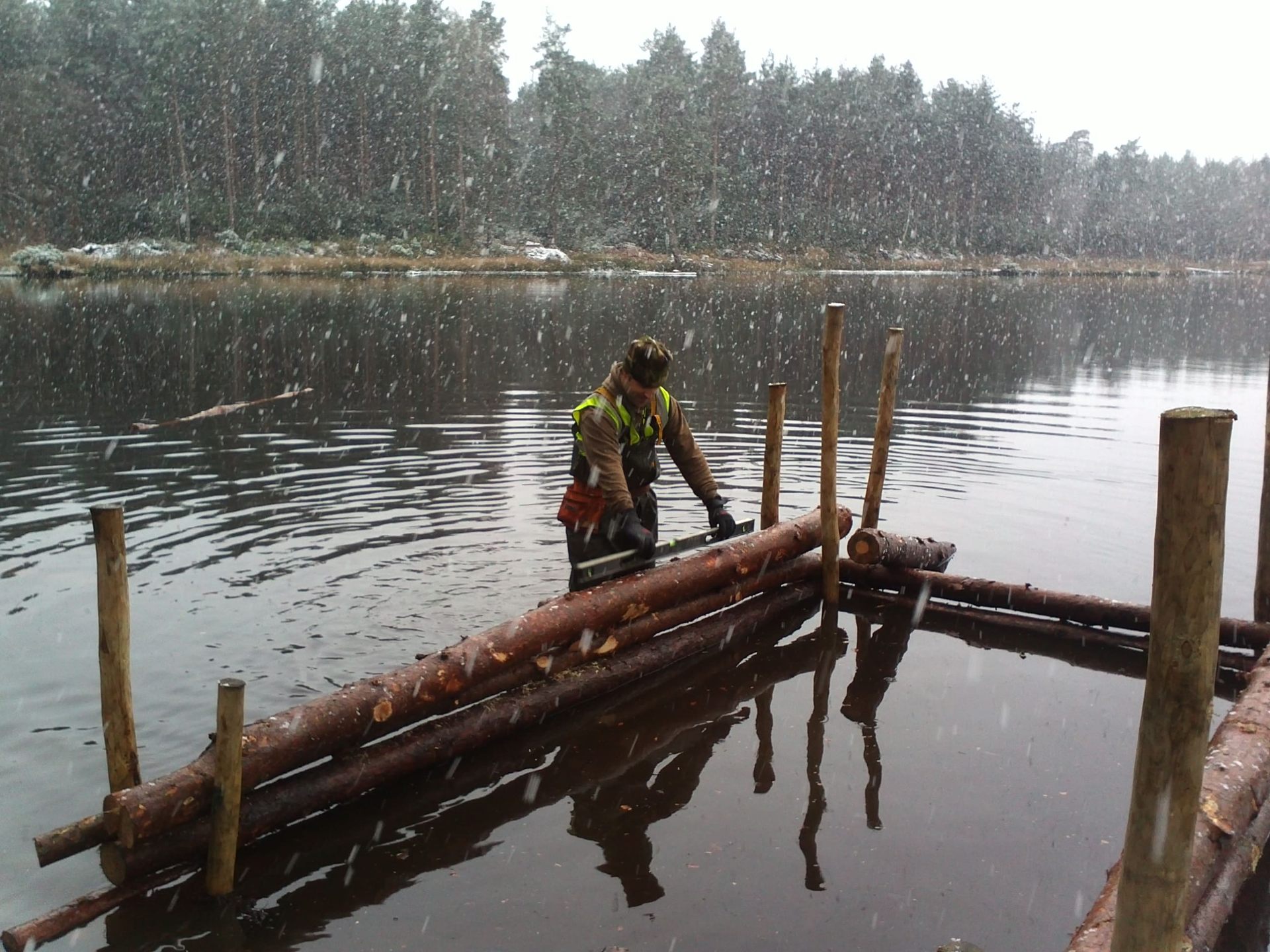 Revetment & platform