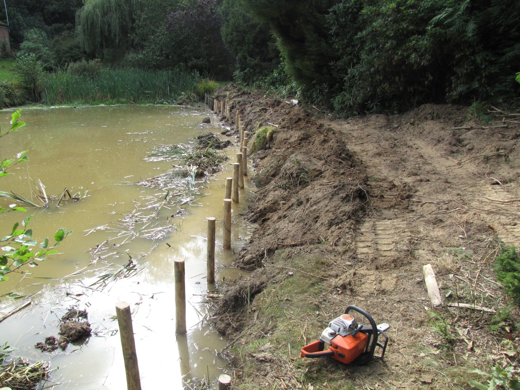 Revetment installation